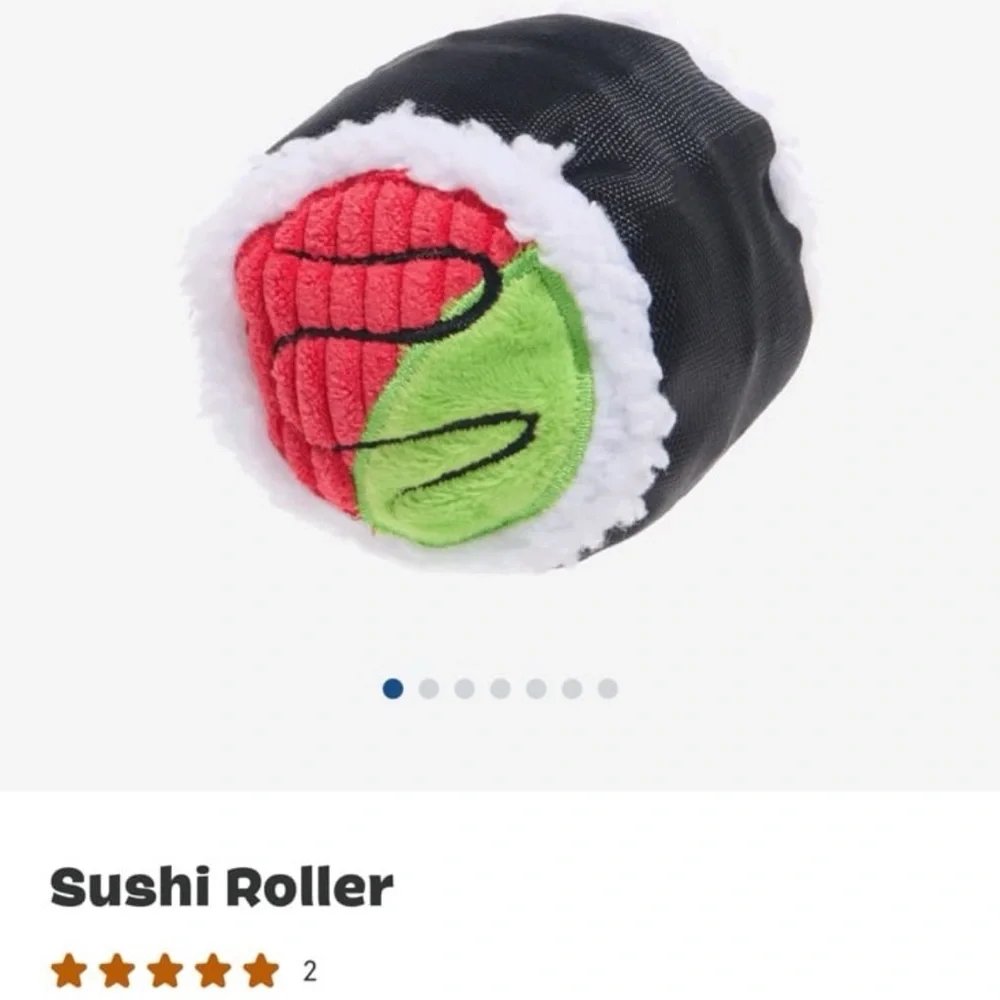 Bark Box Super Chewer L Rip & reveal Sushi Dog Toy